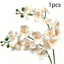 1/6pcs Artificial Orchid Flowers, Large Vivid Phalaenopsis Orchid Flower Stems, Classic Style Artificial Orchid Branches, Decorative Silk Phalaenopsis Flowers, Ideal For Home Decor, Weddings, Halloween And Thanksgiving - Phalaenopsis Orchid - View 26