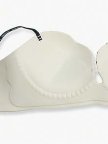 Polka Dot Seamless Strapless Push-Up Half Cup Bra For Small Chest, Multi-Way Wear Bandeau Style Sexy Bra For Flat Chest Women - White - View 4