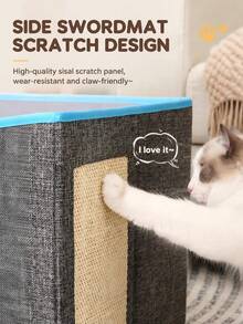 Foldable Double-Layer Cat & Dog Bed 2-In-1 Scratching Pad Mattress, Reversible, All-Season, Removable & Washable, Suitable For Small To Medium Pets - one-size - View 3