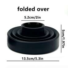 1Pc Foldable Silicone Hair Diffuser, Universal Portable Curly Hair Drying Hood, Hair Dryer Attachment For Home Salon Curling Styling - Multicolor - View 2
