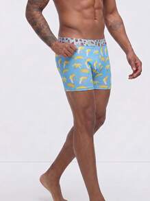 Snug League 3pcs/Pack Men's Fruit Print Briefs, Fashion, Elastic Waistband, Boxer Shorts - Multicolor - View 4