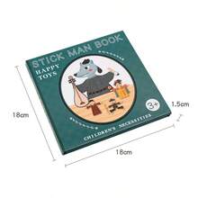Magnetisk streckgubbe-bok - Magnetisk bok-Creative Stickman - Visa 7