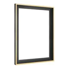 Canvas Float Frames 12x16 Frame, Black & Gold For Finished Canvases, Ve..Rtical & Horizontal Wall Hanging Large With  For Canvas Paintings (1-Pack) - StandardFrameBlack & Gold - View 1