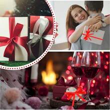 4 Rollos de Cinta de Regalo Rosa, 25 Yardas por Rollo, Paleta de Colores Romántica para Boda Cinta de Satén | Material de Satén Suave, Adecuado para Envolver Regalos de Pareja, Manualidades Hechas a Mano para Vacaciones; Recuerdos de Boda, 4 Rollos Total 400 Yardas, 10mm de Ancho (Teñido a Máquina con Ligera Diferencia de Color) - multicolor - Ver 6