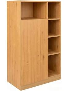 Mueble Despensero Escocia de Melamina, Organizador de Cocina Moderno y Funcional, Almacenamiento Amplio, Mueble Práctico para el Hogar - Negro - Ver 5