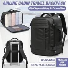 Airline Standard Vacuum Compression Travel Backpack, 40*30*20cm Carry-On Backpack, Large Capacity Weekend Bag, Waterproof Multi-Compartment Backpack, Fits 15.6-Inch Laptop For Air Travel, Business Travel And Overnight - Multicolor - View 1
