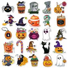 400PC Halloween Planner Stickers Pumpkin Lantern Scary Ghost Face Graffiti Phone Notebook Waterproof Decorative Stickers - Multicolor - View 3