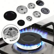 Kitchen Gas Stove Accessories Upgrade Essential Aluminum Stove Wind Guard Gas Stove Flame Concentrator Flat Top Convex Top Wind Ring 8pcs/11pcs Optional, Aluminum Gas Stove Wind Guard Set - Flame Center Protection Cover, Suitable For Various Sizes Of Gas Stoves, Lightweight And Durable, Can Enhance Flame Concentration, Save Gas, And Keep Gas Stove Clean. Kitchen Kitchen Accessories Kitchen Stove Cover Kitchen Utensils Kitchen Decoration Kitchen Supplies Gas Burner Stove - View 4