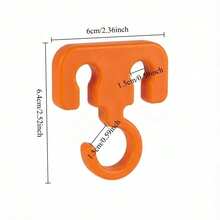 1pc Portable Rope Clip Hook, Tent Sunshade Rope Clamp, Multi-Functional Hanging Tool, Suitable For Camping, Hiking And Home Use - Multicolor - View 5