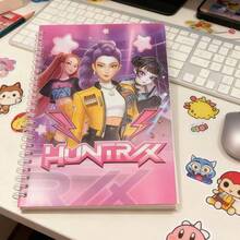 Hasbro - Witch Hunter Team Cartoon Anime Spiral Coil Notebook, 2D Character Print Coil Memo Pad, Lined Inner Pages Student Classroom Diary, Office Memo Writing Practice Notebook, Magnetic Clasp Cartoon Anime Colorful Pages Notebook 32K Magnetic Planner (Random Color & Style) - Multicolor - View 4
