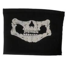 1pc Skull Print Ice Silk Sun Protection Face Mask, Windproof Breathable Magic Bandana, Cycling Motorcycle Outdoor Sports Face Cover, 5 Colors Available - Multicolor - View 11