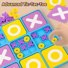 Color Matching Grid Board Game,2 Player Battle Early Education Brain Teaser Toy,Logical Thinking Training Puzzle For Toddlers 3 Year+,Birthday Holiday Gift - Multicolor - View 5