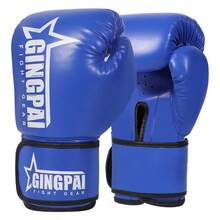 GINGPAI Boxing Gloves For Adults Men Women Muay Thai Sanda Combat Training Fitness Club Gym Universal For Beginners Students Teens - Multicolor - View 7