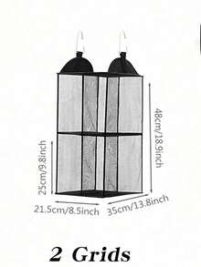 1pc Detachable Hanging Handbag Storage Bag, Transparent Bag Organizer, Space-Saving Closet Storage System, Suitable For Living Room, Bedroom, College Essentials, Christmas Decor, Back To School, Bedroom Decor - Black - View 11