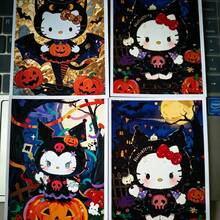 SANRIO 1 Peça Porta-Retrato de Mesa Acrílico Estilo Cartoon Criativo de Halloween, Cor Aleatória, Decoração para Casa, Sala de Estar, Quarto, Escritório, Dormitório de Estudante, Estação de Trabalho, Ornamento de Mesa Divertido, Decoração de Cena de Festa de Halloween, Presente Comemorativo de Feriado e Aniversário para Meninas e Melhores Amigas - Tamanho único - cor aleatória - Visão 13