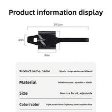 1pc Double Layer Compression Support Badminton Wristband, Breathable Sweat-Absorbing Tennis Wrist Compression Strap, Adjustable Fixed Protective Sleeve - Multicolor - View 9