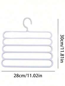 1/3/5/10pcs Multi-Function Scarf Hanger, Plastic 5-Tier Storage Rack For Clothes And Pants, Non-Slip Silk Scarf Organizer, Scarf Hanging Rack - Multicolor - View 4