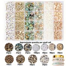 1000pcs Jewelry Making Kit, Includes Asymmetrical Stones, Beads, Pearls, Spacer Beads, For DIY Handmade Bracelet, Necklace, Pendant And Craft Beading Supplies - Multicolor - View 17