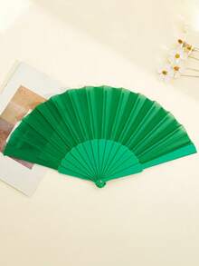 Portable Plastic Handheld Folding Fan, Suitable For Weddings, Parties, Wall Decor, Home Decor, Performance Props. DIY Fan. Party, Gift. - Multicolor - View 21