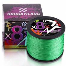 SOUGAYILANG 8-Strand Braided Fishing Line Green 100m/300m/500m Multi-Color Abrasion-Resistant Multi-Strand Fishing Line Suitable For Saltwater And Freshwater Outdoor Fishing Accessories - Green - View 28