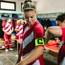 6Pcs/3Pcs/1pc Adjustable Elastic Captain Armband With Letter "C", Unisex Sports Team Captain Bands For Soccer Football Training Games, Multiple Colors Available, Outdoor Match Team Identification Accessories - Multicolor - View 5