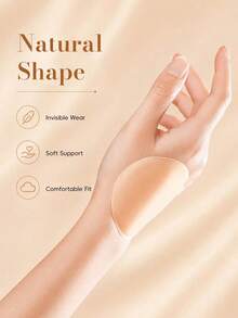 10pcs Reusable Silicone Nipple Covers, Strapless Wedding Dress Bra, Breast Lift And Enhancement, Invisible Breast Pads, Suitable For Party, Strapless Dress Or Top - Multicolor - View 3