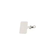 20pcs Ultra-Thin Stainless Steel Universal Phone Lanyard Plates, Metal Card Holder Lanyard Pads - A - View 12