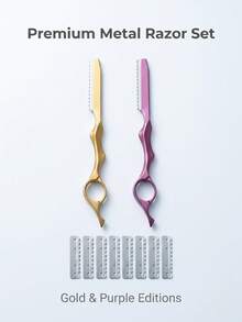Professional Hair Clipper & Trimmer, Space Aluminum Hair Cutting Tool, Salon Hair Trimming & Styling Tool, Used For Trimming Split Ends, Multi-Purpose Home Hair Styling, Unisex Eyebrow & Facial Shaving Tool - Multicolor - View 3