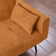 Best Choice Products Upholstered Futon Sofa Bed,Comfy Modular Foldable Sleeper Sofa 68″Fabric Couch Sleeper For Home,Dorm, Bonus Room, Compact Spaces. - 橘色 - 查看 10