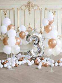 1/7/14/21pcs Balloon Stand Set, Balloon Extension Rod, Adjustable Center Pole Balloon Rack With Base, Suitable For Tabletop And Floor Display, Wedding And Birthday Party Decoration, Celebration Event Party Decoration, Multi-Purpose Event Prop - Multicolor - View 4