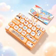 New Adult Keyboard Stress Relief Fingertip Button Keychain, 26-In-1 Keyboard Stress Relief Button Fingertip Clicker, Fun Stress Relief, Suitable For Focus And Calm During Work Or Study, Time-Killing Button Stress Relief Toy 26 Keyboard Stress Relief Fingertip Keyboard Button Keychain Toy Bag Pendant - Multicolor - View 7