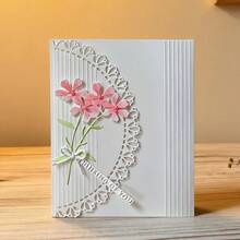 1pc Creative Lace & Floral Metal Cutting Template, Suitable For Scrapbooking And Handmade Crafts, Embossing Template, Handmade Cards And Gift Card Making Tool - Flower - View 4