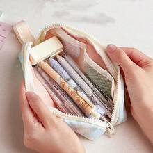 Japanese Minimalist Milk Candy Style Pencil Case, Student Girl Lightweight Soft Stationery Storage Bag - Multicolor - View 2