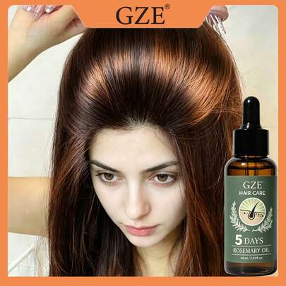 GZE Rosemary Hair Oil 60ml/2.03fl.Oz, Nourishing Scalp & Strengthening Hair Essence, Improves Dry & Frizzy Hair, Cares For Healthy Scalp