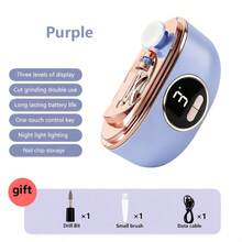2-In-1 Electric Nail Clipper And Polisher, 3-Speed Adjustable Speed With LED Lights, Anti Pinch Design And Dust Collector - USB Charging, Long-Lasting Battery, Professional Nail Tool, Suitable For All Ages, Ideal For Daily And Holiday Gifts - 多色 - 查看 13