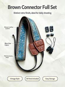 p+7 New Universal Camera Shoulder Strap For ZVE10II ZV1M2 R50 R10 XE5 XT5 XT30iii Z30 ZFC LUMIX S9 S5m2 Olympus DSLR Mirrorless Camera Strap Crossbody Shoulder Artistic Versatile Wear-Resistant Pressurerelieving - View 9