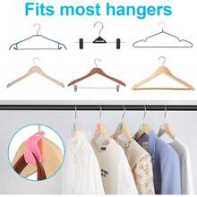 20/30PCS Plastic Clothes Hanger Connector Hooks - White - View 6