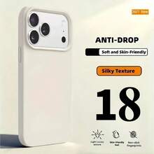New 18 Luxury Shockproof Soft Beige Friendly Phone Case, Compatible With IPhone 18 17 16 15 Pro 14 Plus 13 12 11 17 Pro Max Resistant Design, Skin-Friendly Material, Anti-Fall Smooth Protective Cover - Green - View 4