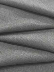 Jisfaneya Solid Color Collar Linen Blend Gray Jacket, Casual Multipurpose Lightweight Spring/Summer Outerwear - Grey - View 9