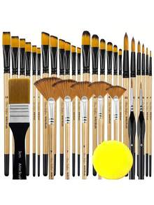Dom Delfim 32pcs Painting Set, Back To School, Learning Supplies - Yellow - View 17