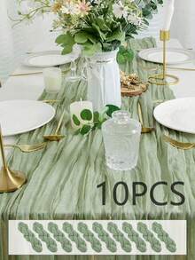 Sage Green Cheesecloth Table Runner Fall Wedding Birthday Party Home Decor - Cheese Cloth - View 49