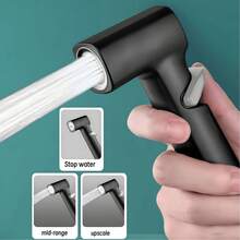 Square Tip Small Spray Gun + Tape, Toilet Companion No-Press Spray Gun Faucet, Bathroom Bidet Sprayer, Pressurized Handheld Shower Head Water Gun, For Shower Use Only - Multicolor - View 6