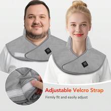 3-Speed Temperature Adjustable Electric Heating Shoulder And Neck Care Pad, Cervical Massage Shawl, 5V/2A USB Plug-In Hot Compress, Vibration Relaxation And Warmth Protection, Gift For Family - View 5