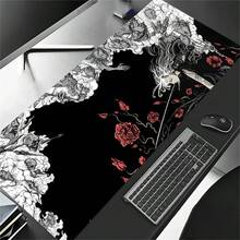 1 Pc Cool Black Angel Fairy Mouse Pad, Table Rubber Desktop Mat, Anti-Slip Durable Pc Accessories, For Laptop Study & Office Keyboard Desk Mat, Non-Slip Laptop Keyboard Mat Office Game Personalized Mouse Mat For Work - View 9