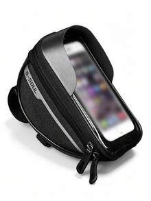 Waterproof Bicycle Front Frame Bag With TPU Touchscreen Sunshade And Rain Cover, Bike Storage Bag And Phone Holder, Suitable For Mountain Bikes (Fits Up To 7-Inch Phones) - Multicolor - View 13
