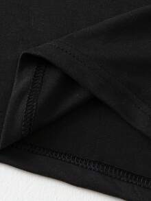 2pcs/Set Men's Thermal Underwear Set, Crew Neck Top + Pants, Winter Base Layer Innerwear - Black - View 8