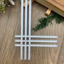 1pc Metal Cutting Die With Grid Frame Theme, Suitable For Making Decorative Handmade Cards, Journal Page Decorations, Creative Accessories And DIY Decor - 231180 - View 2
