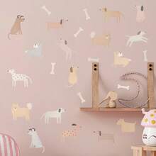 1set Cute Dog Wall Decals, Self-Adhesive Stickers, Suitable For Home Decoration, Room Decoration, Wall Decoration, Made Of PVC Waterproof Material, Removable - Self-adhesive - View 6