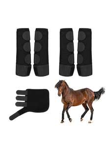 Pelindung Kaki Anti-Benturan untuk Kuda, Perlengkapan Perawatan Kaki Kuda Balap dan Berkuda dari Neoprene - Tipe A - View 7