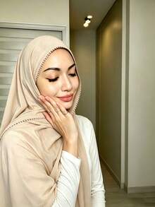 Camel Chiffon - Heart Lace Style